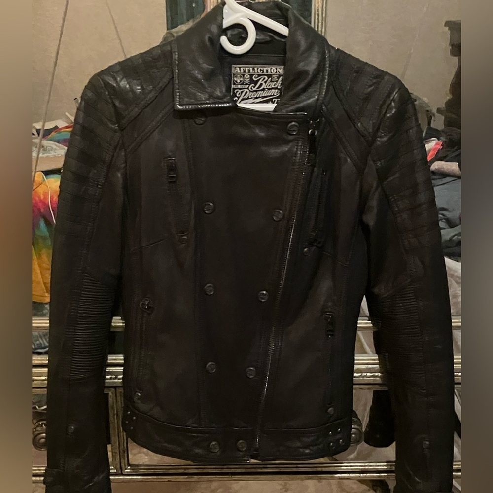 Affliction Women's Genuine Leather Riding Jacket